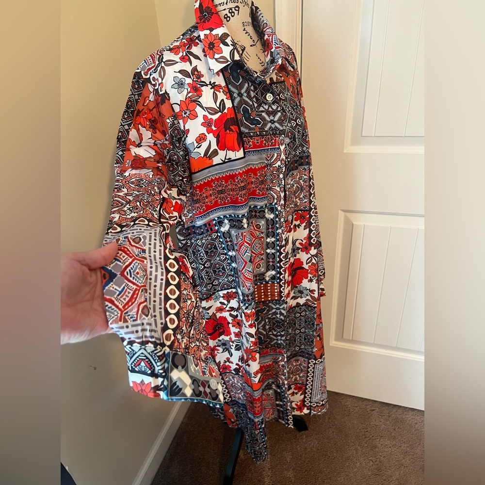 Boho Style Button Up